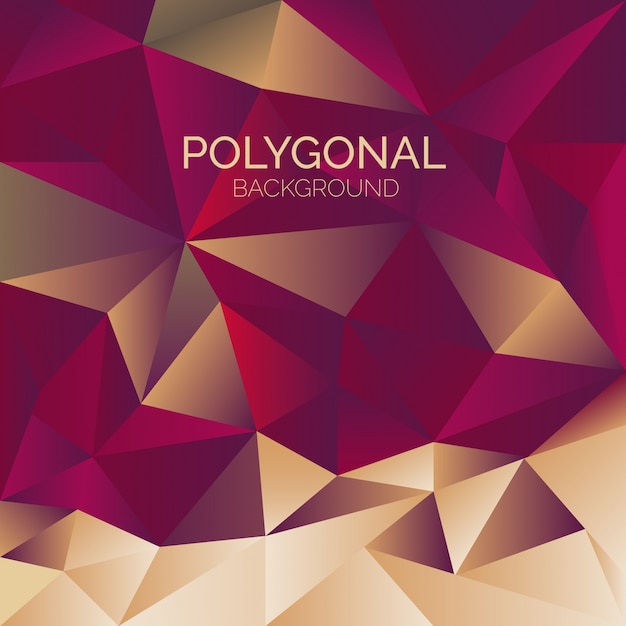 Elegant polygonal background  Vector Free Download