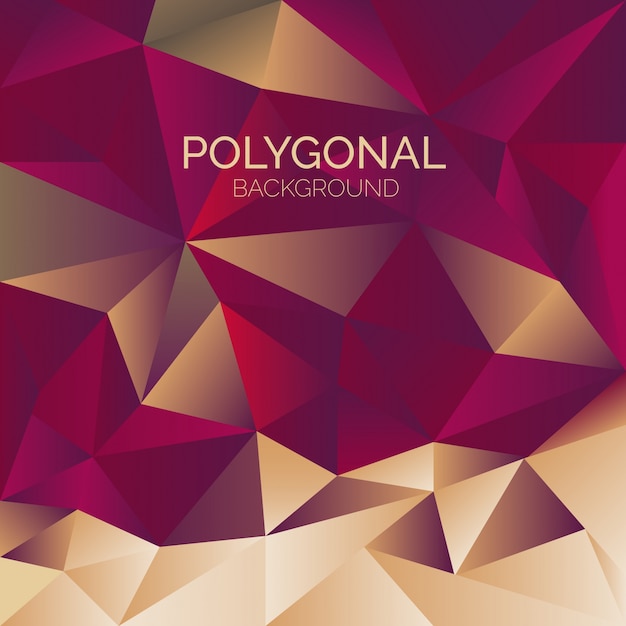 Elegant polygonal background Vector  Free Download