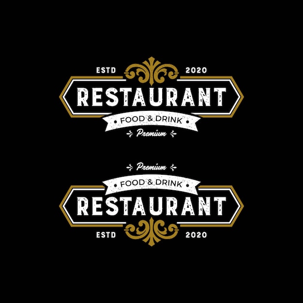 Download Free Elegant Premium Restaurant Food And Drink Logo Template Premium Use our free logo maker to create a logo and build your brand. Put your logo on business cards, promotional products, or your website for brand visibility.