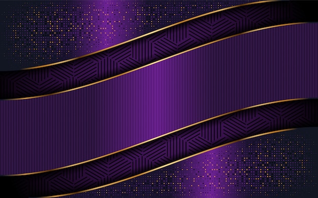 Elegant Purple Background With Luxurious Line Shape 