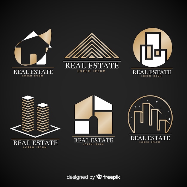 Download Free Download This Free Vector Elegant Real Estate Logo Collection Use our free logo maker to create a logo and build your brand. Put your logo on business cards, promotional products, or your website for brand visibility.