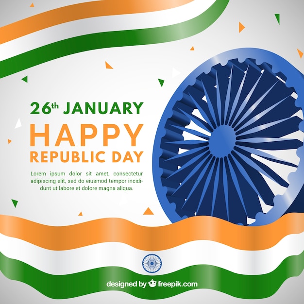 Free Vector | Elegant republic day template