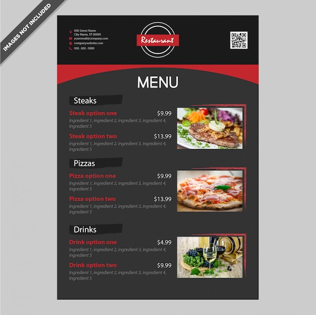 Editable Menu Templates Free