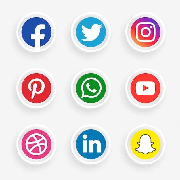 Download Facebook Instagram Youtube Logo Png Black PSD - Free PSD Mockup Templates
