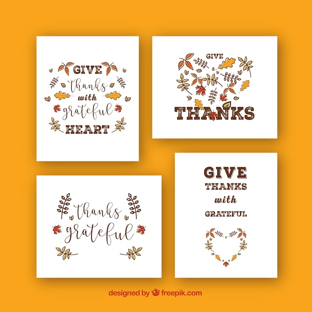 Elegant thanksgiving cards