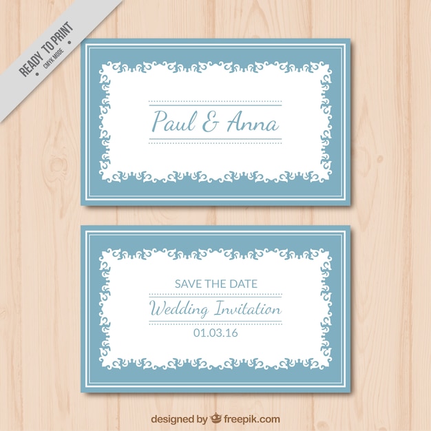 Free Vector | Elegant wedding invitation