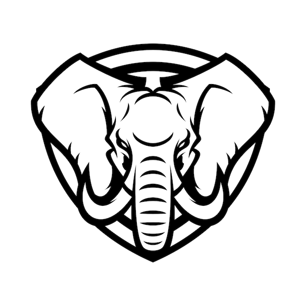 Download Premium Vector | Elephant animal sport mascot head logo vector