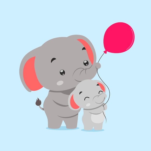 Free Free 85 Baby Elephant With Balloon Svg SVG PNG EPS DXF File