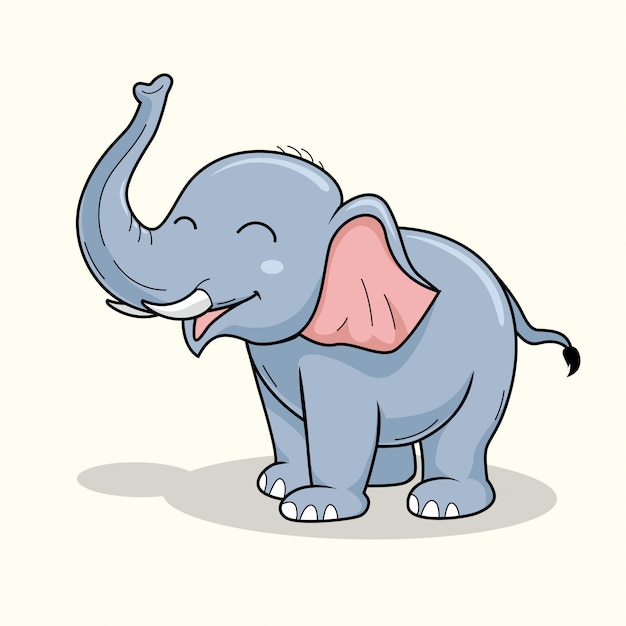 Premium Vector | Elephant cartoon cute