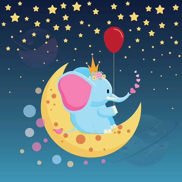 Free Free Elephant With Balloon Svg 529 SVG PNG EPS DXF File