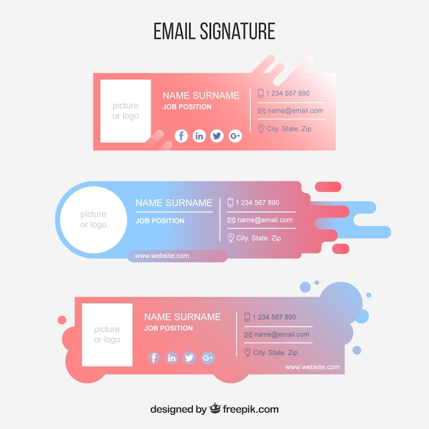 Download Email Signature Vectors, Photos and PSD files | Free Download