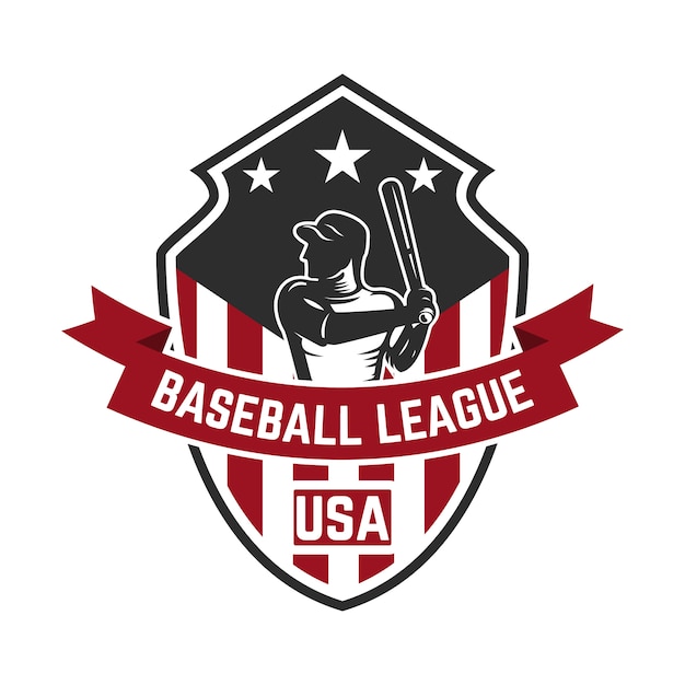 Download Free Emblem Template With Baseball Player Element For Logo Label Use our free logo maker to create a logo and build your brand. Put your logo on business cards, promotional products, or your website for brand visibility.