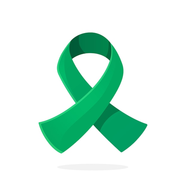 Premium Vector Emerald Or Jade Ribbon Symbol Of Awareness About Hepatitis B And Liver Cancer 4314