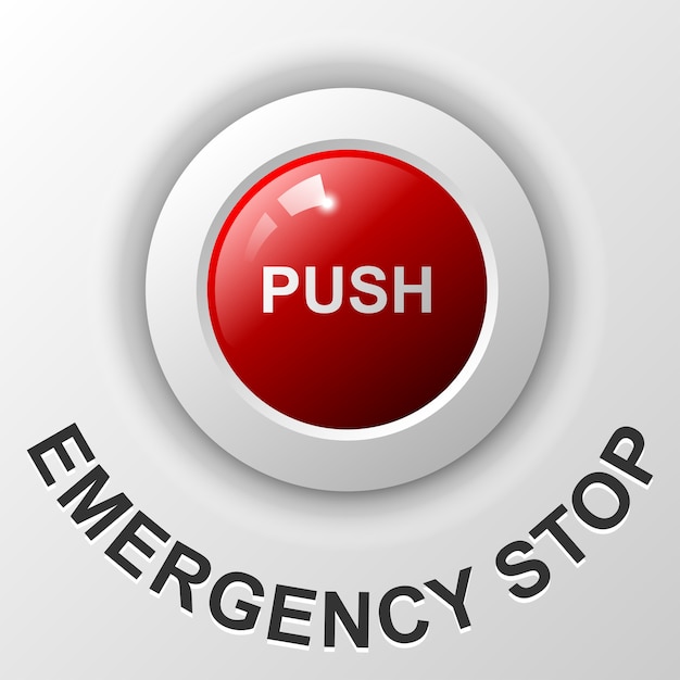 Premium Vector Emergency Stop Push Button