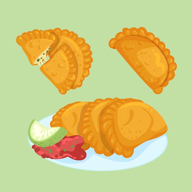 Free Vector | Empanada collection