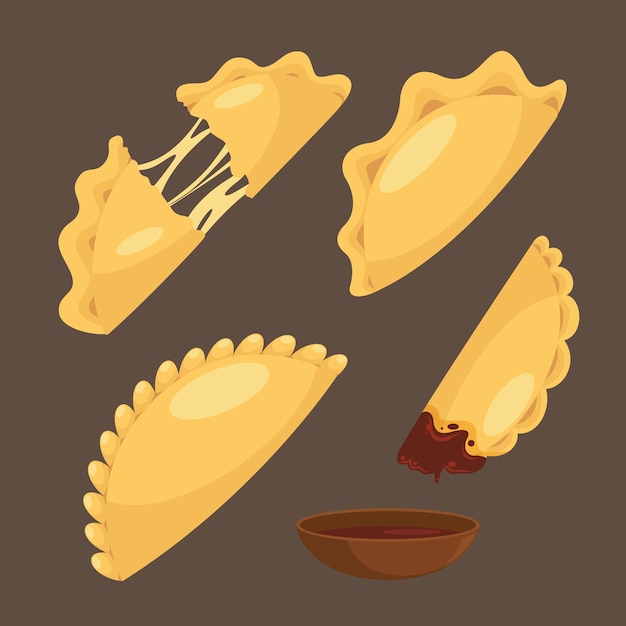 Free Vector | Empanada pack