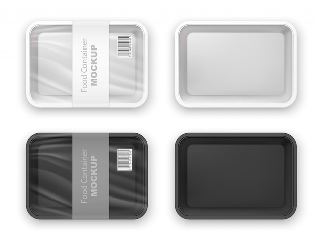 Download Free Empty Black And White Plastic Fast Food Tray Container Product Use our free logo maker to create a logo and build your brand. Put your logo on business cards, promotional products, or your website for brand visibility.