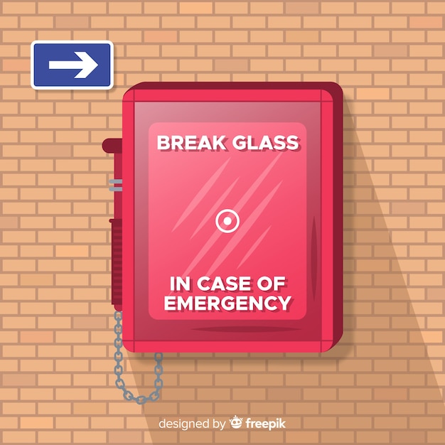 Free Vector Empty Emergency Box Design