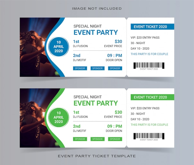 Download Free Empty Event Party Ticket Template Invitation Coupon Premium Vector Use our free logo maker to create a logo and build your brand. Put your logo on business cards, promotional products, or your website for brand visibility.