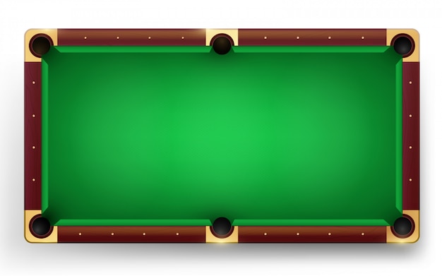 Premium Vector | Empty pool table illustration.