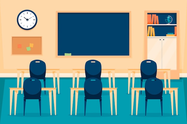 Download Free Vector | Empty school class background