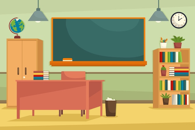 Download Premium Vector | Empty school class conference background