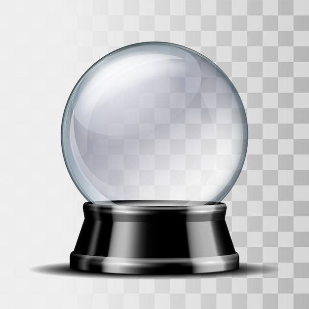 Download Premium Vector | Empty snow globe.