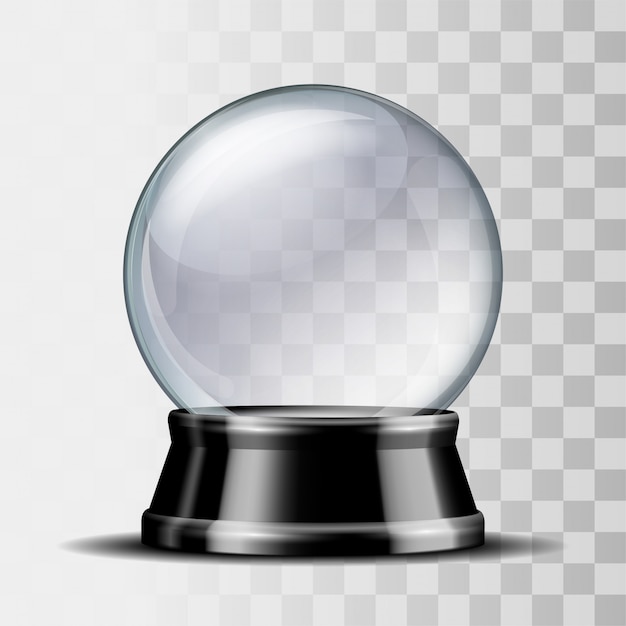 Download Empty snow globe. Vector | Premium Download