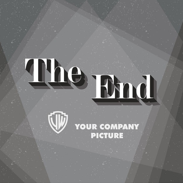 End Credits Background Vector | Free Download