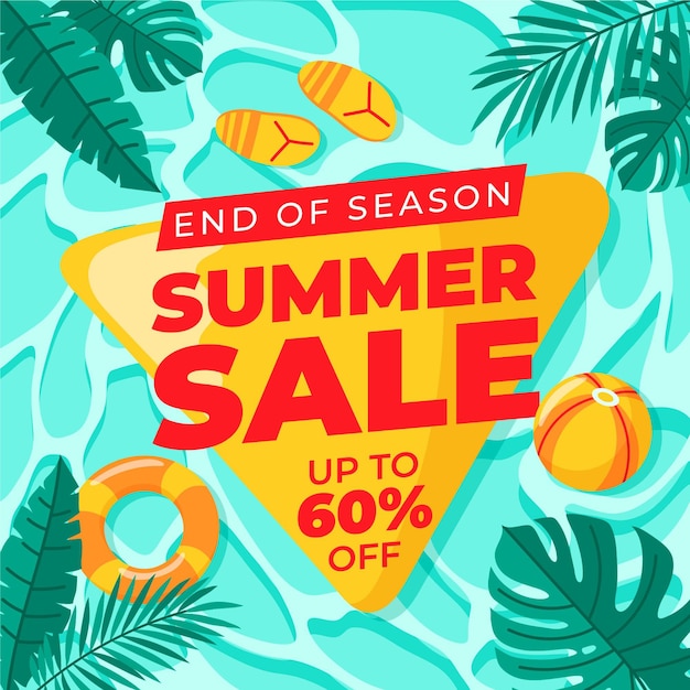 End of season summer sale | Free Vector