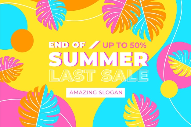 End of season summer sale | Free Vector