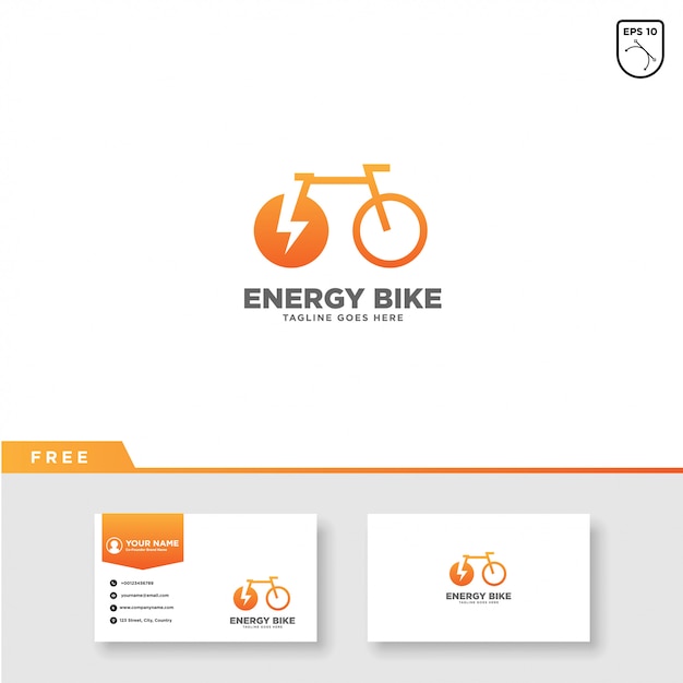 Download Free Energy Bike Logo Vector And Business Card Template Premium Vector Use our free logo maker to create a logo and build your brand. Put your logo on business cards, promotional products, or your website for brand visibility.