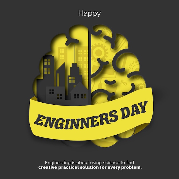 Engineers day concept Free Vector