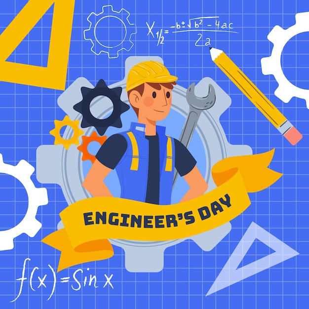 Free Vector | Engineers day event