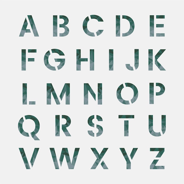 Free Vector The English Alphabet Capital Letters Vector