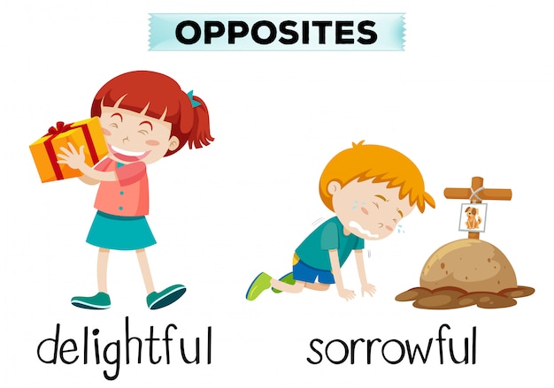 free-vector-english-opposite-word-of-delightful-and-sorrowful