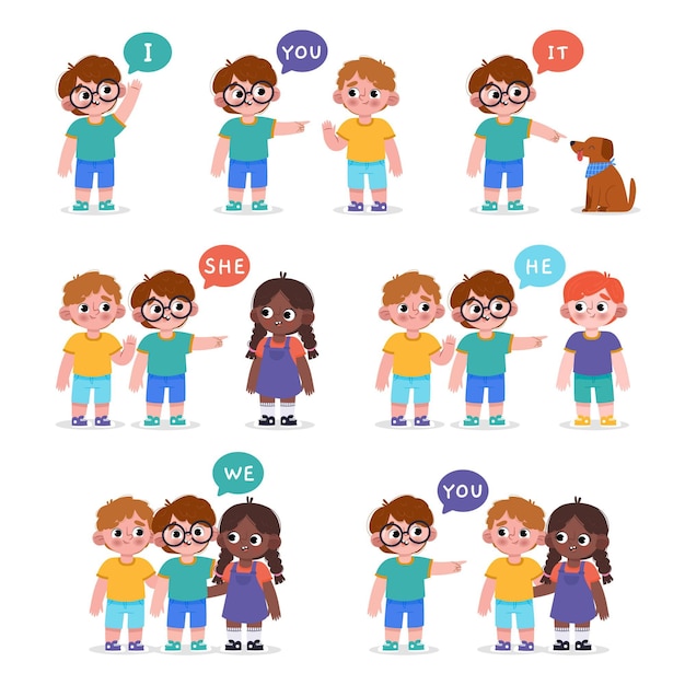 Personal Pronouns Subject Clip Art