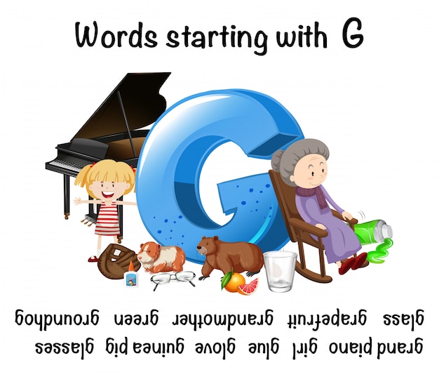 premium-vector-english-words-starting-with-the-letter-g