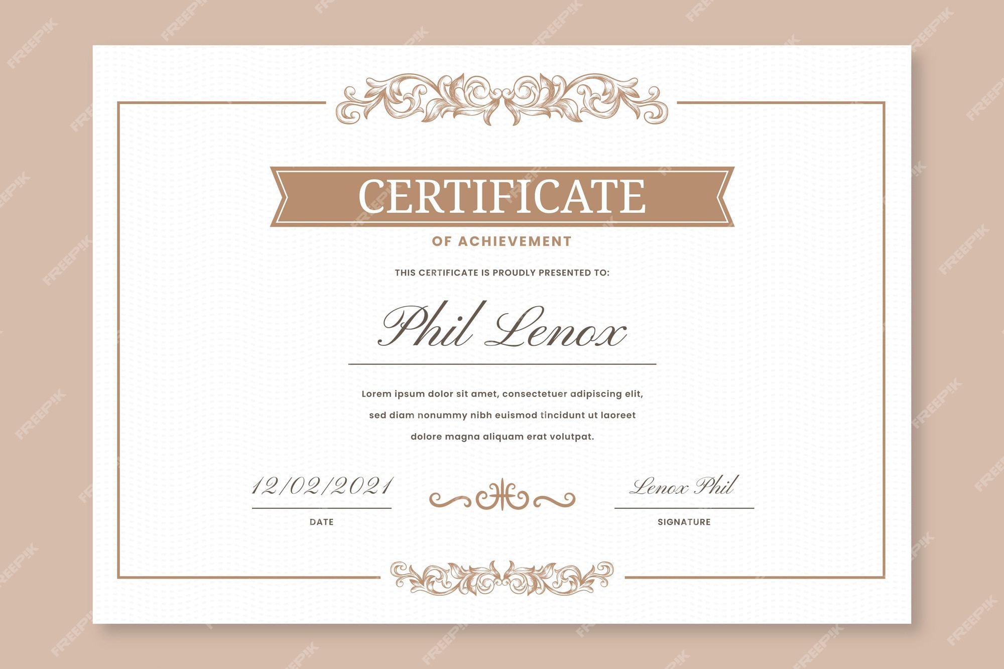 Free Vector | Engraving hand drawn ornamental certificate