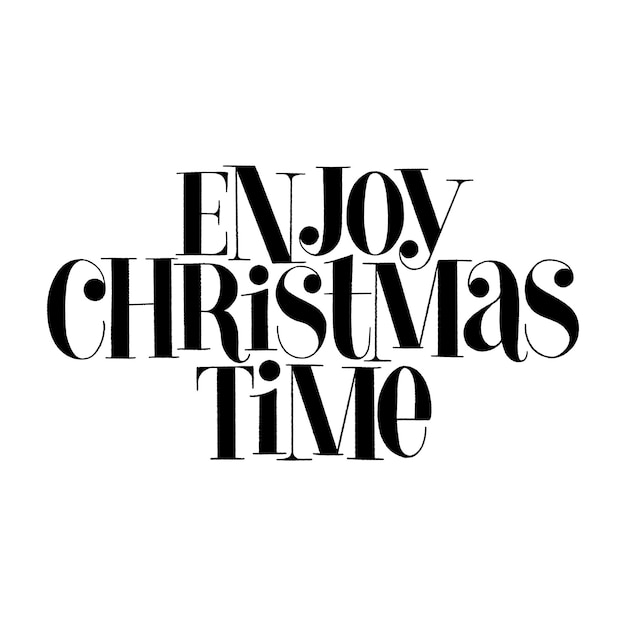 premium-vector-enjoy-christmas-time-handdrawn-lettering-quote-for