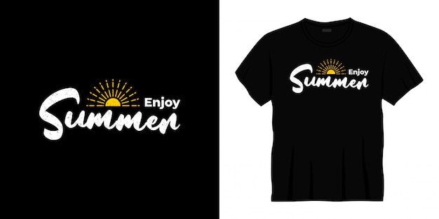 Download Free Enjoy Summer Typography T Shirt Design Premium Vector Use our free logo maker to create a logo and build your brand. Put your logo on business cards, promotional products, or your website for brand visibility.