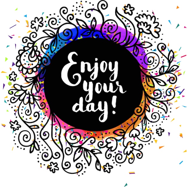 Enjoy your day background Vector | Free Download