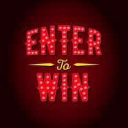 Premium Vector Enter To Win Sign