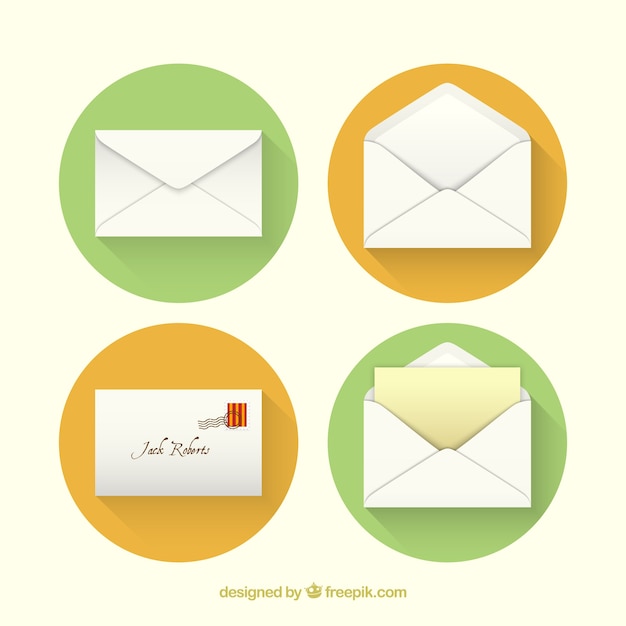 Envelope icons | Free Vector