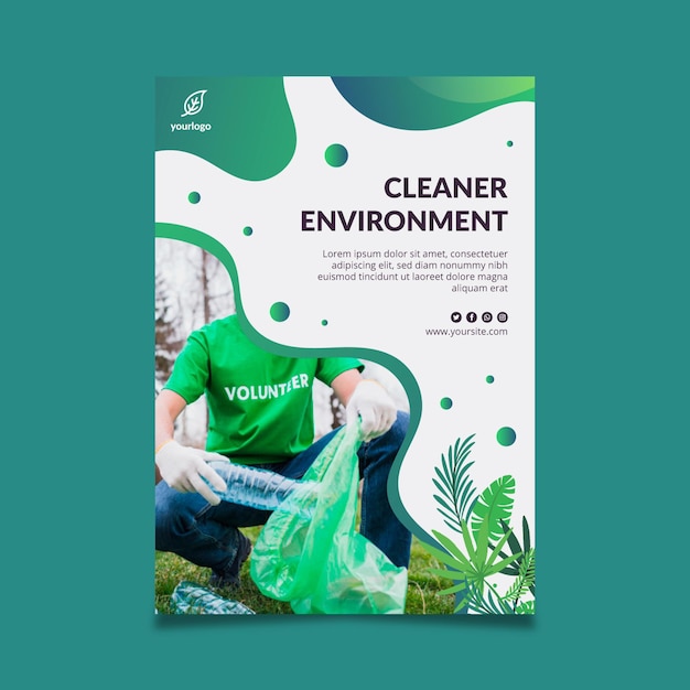 Environment Flyer Editable Template Vector Free Vecto - vrogue.co