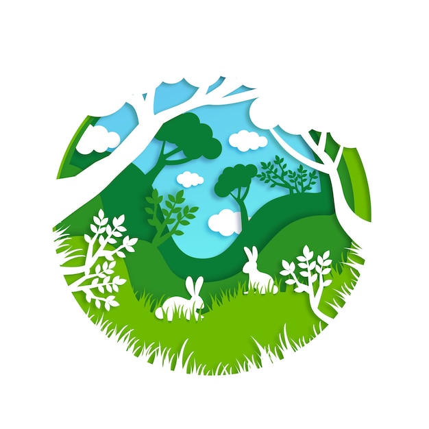 Download Free Download This Free Vector Environmental Concept In Paper Style Use our free logo maker to create a logo and build your brand. Put your logo on business cards, promotional products, or your website for brand visibility.