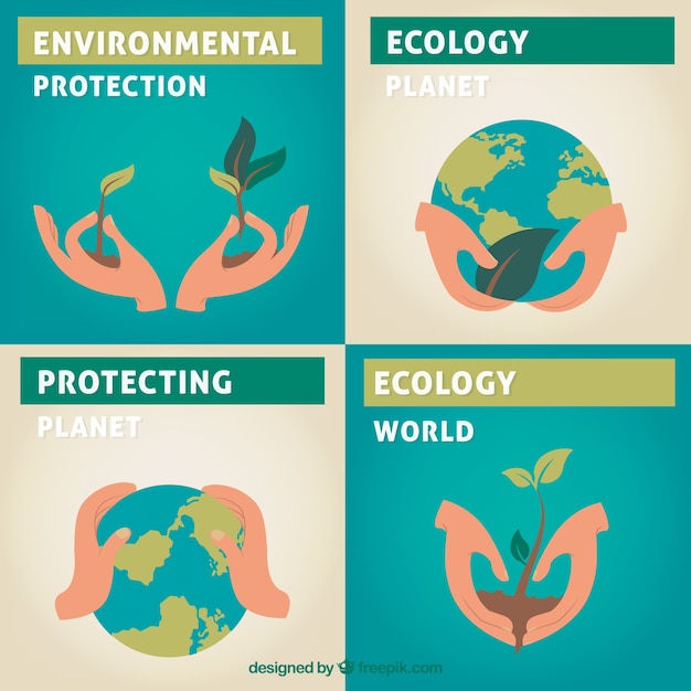 Free Vector | Environmental flyers