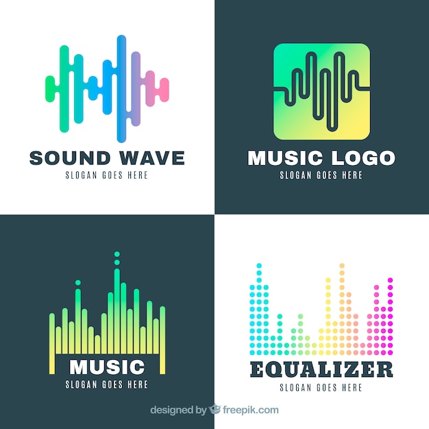 Download Free Equalizer Logo Collection With Gradient Style Free Vector Use our free logo maker to create a logo and build your brand. Put your logo on business cards, promotional products, or your website for brand visibility.