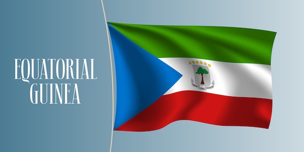 Premium Vector Equatorial Guinea Waving Flag Iconic National Symbol   Equatorial Guinea Waving Flag Iconic National Symbol 253396 898 