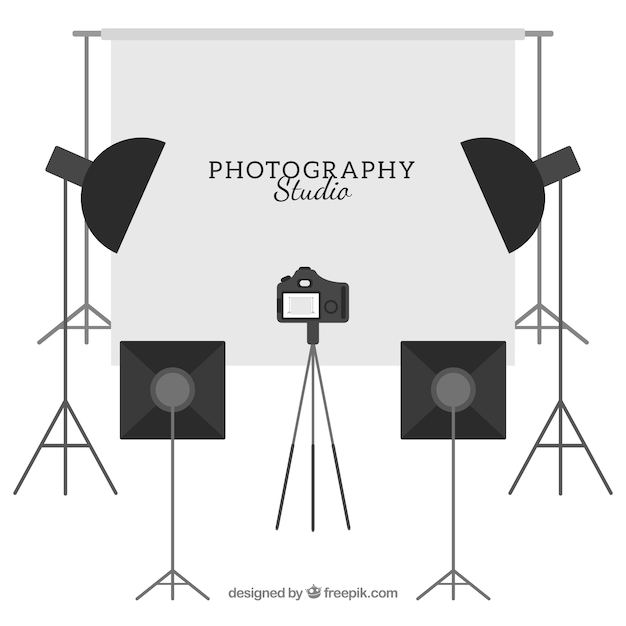 Download Equipped photography studio Vector | Free Download
